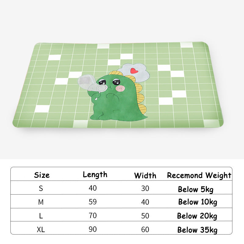 HKM-257299 Summer Washable Pet Mat for Dogs and Cats – Oxford Cloth with Non-Toxic Gel, Available in Fun Styles and Sizes