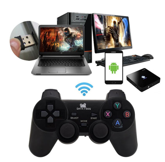 HKM-257363 Wireless Bluetooth Game Controller for PC, Android, Smart TV, and PS3 with 10m Range and USB OTG Support