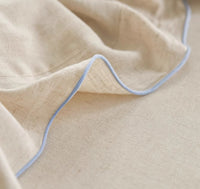 HKM-257491 Linen Washed Four-Piece Bed Set for 1.5m, 1.8m, and 2.0m Beds
