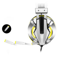 HKM-257555 Illuminated Gaming Headset with Omnidirectional Microphone and 3.5mm + USB Plug, 40mm Driver