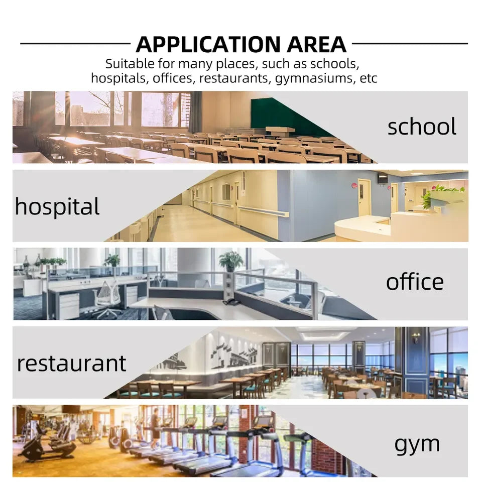 KTX-257683 Portable Digital Air Quality Monitor for Temperature, Humidity and CO2 Detection