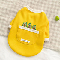HKM-257747 Cozy Button Sweater for Dogs in Green, Yellow, and White - Multiple Sizes Available