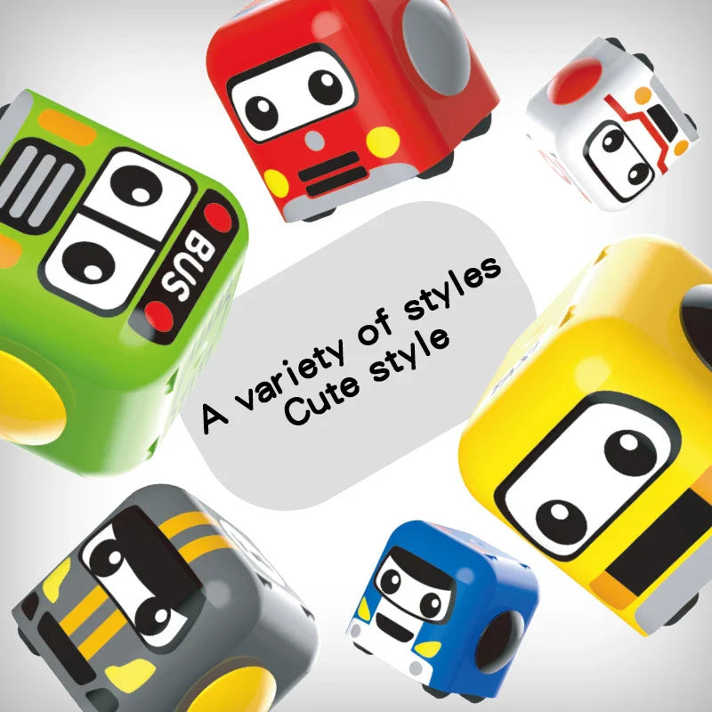 HKM-257747 Finger Spin Gyro Inertia Car Toy - 3 in 1 Fidget Cube Vehicle for Kids Ages 3+