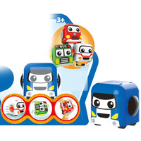 HKM-257747 Finger Spin Gyro Inertia Car Toy - 3 in 1 Fidget Cube Vehicle for Kids Ages 3+