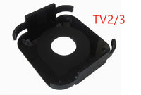 HKM-257875 TV4 Protective Case for Apple TV with Wall Frame Compatibility, Black Plastic Design