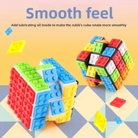 HKM-258067 DIY 3D Building Blocks 3x3 Magic Cube Educational Toy for Children and Adults