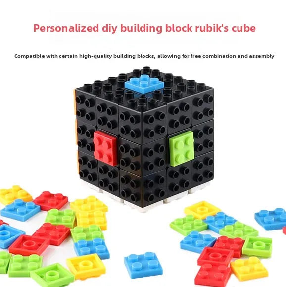 HKM-258067 DIY 3D Building Blocks 3x3 Magic Cube Educational Toy for Children and Adults