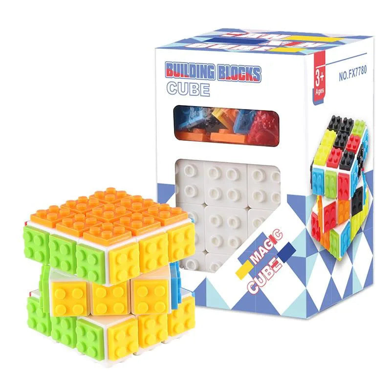 HKM-258067 DIY 3D Building Blocks 3x3 Magic Cube Educational Toy for Children and Adults