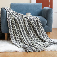 HKM-258067 Summer Air Conditioning Blanket - Soft, Modern Nap Blanket in Turmeric, Gray, Red, Bright Yellow, or Extreme Gray