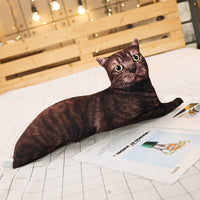 HKM-258451 Animal Plush Doll Collection - Grey Cat, Red Cat, Black Cat, Pink Cat, Standing & Lying Tigers (50cm, 70cm)