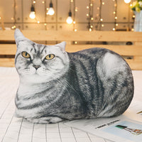 HKM-258451 Animal Plush Doll Collection - Grey Cat, Red Cat, Black Cat, Pink Cat, Standing & Lying Tigers (50cm, 70cm)