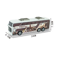 HKM-258451 Remote Control Bus Toy for Kids - 4CH RC Vehicle, Plastic Construction, Great for Ages 5 to 13