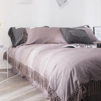 HKM-258707 Nordic Style Washed Cotton 4-Piece Bedding Set for Various Bed Sizes