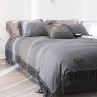 HKM-258707 Nordic Style Washed Cotton 4-Piece Bedding Set for Various Bed Sizes