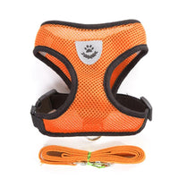 HKM-258835 Dog Mesh Chest Harness with Traction Rope for Comfortable Control