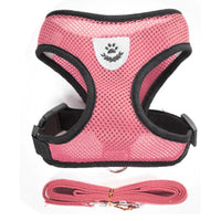 HKM-258835 Dog Mesh Chest Harness with Traction Rope for Comfortable Control