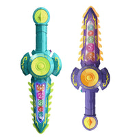 HKM-258899 Colorful Light-Up Toy Sword with Sound Effects for Kids Ages 3 and Up - 35.5 cm Pretend Play Fun