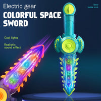 HKM-258899 Colorful Light-Up Toy Sword with Sound Effects for Kids Ages 3 and Up - 35.5 cm Pretend Play Fun