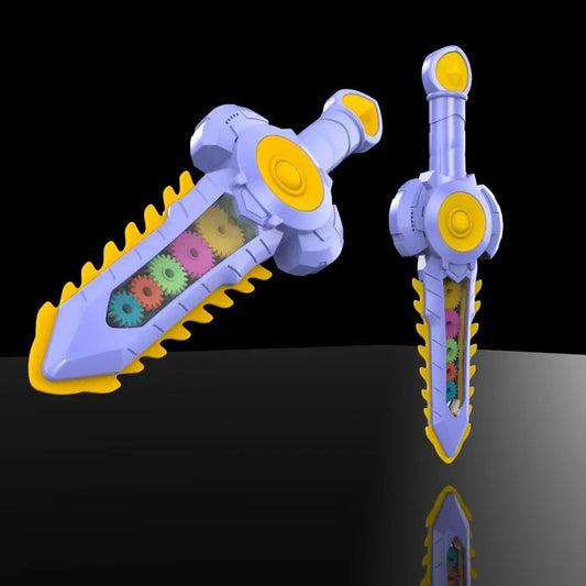 KTX-258899 Colorful Light-Up Toy Sword with Sound Effects for Kids Ages 3 and Up - 35.5 cm Pretend Play Fun