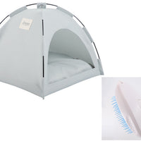 HKM-259155 Cozy Pet Cooling Mat and Tent Bed for Dogs and Cats - Lightweight Indoor/Outdoor Design