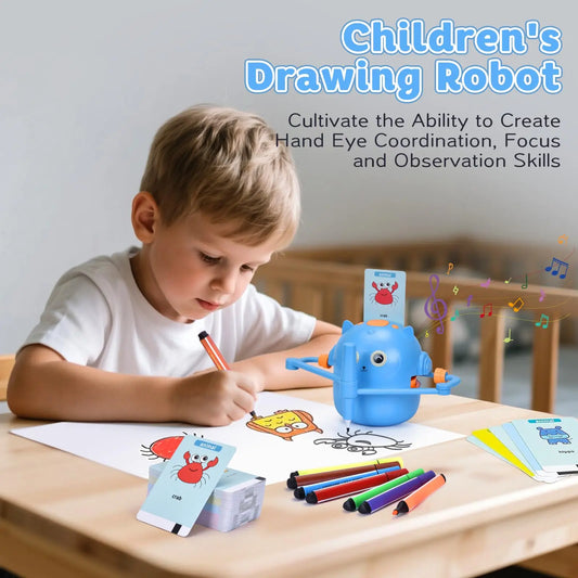 Kids Drawing Robot Educational Toy, Automatic Art Creator for Creative Learning