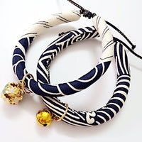 HKM-259347 Japanese style handmade pet cat and dog collar