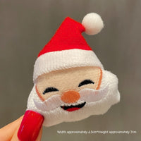 HKM-259411 Christmas Cartoon Character Brooch Decoration with Snowflake Design