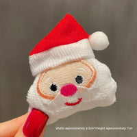 HKM-259411 Christmas Cartoon Character Brooch Decoration with Snowflake Design