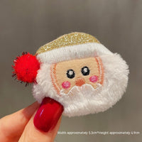 HKM-259411 Christmas Cartoon Character Brooch Decoration with Snowflake Design