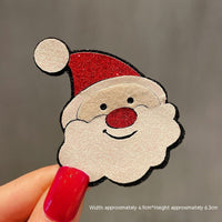 HKM-259411 Christmas Cartoon Character Brooch Decoration with Snowflake Design