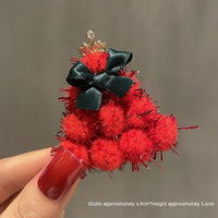 HKM-259411 Christmas Cartoon Character Brooch Decoration with Snowflake Design