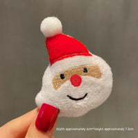 HKM-259411 Christmas Cartoon Character Brooch Decoration with Snowflake Design