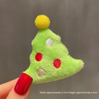 HKM-259411 Christmas Cartoon Character Brooch Decoration with Snowflake Design