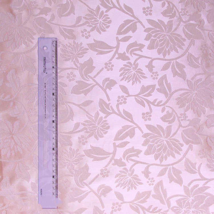 HKM-259475 Beige Lotus Woven Fabric - 100D*75D Polyester for Home Decor & Crafts, 150cm Width, 115g/㎡