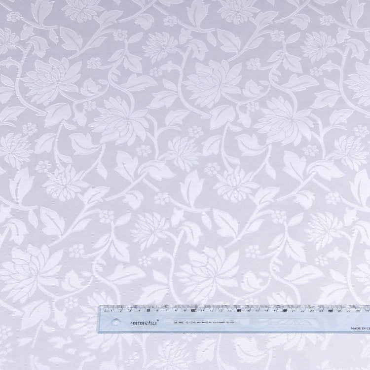 HKM-259475 Beige Lotus Woven Fabric - 100D*75D Polyester for Home Decor & Crafts, 150cm Width, 115g/㎡