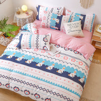 HKM-259475 Elegant Four-Piece Bedding Set with Duvet Covers and Bed Sheets in Multiple Sizes