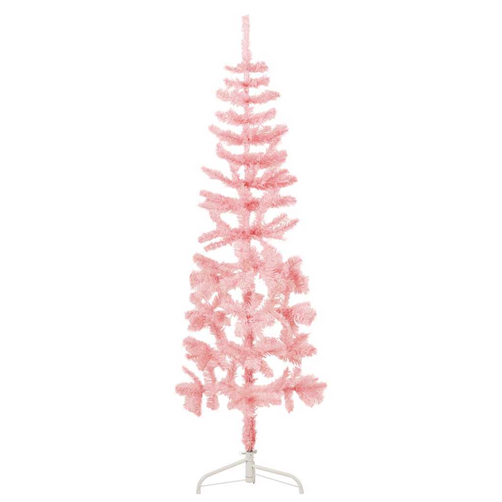 HKM-259603 Slim Artificial Half Christmas Tree with Stand, 120 cm, Various Colors