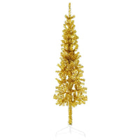HKM-259603 Slim Artificial Half Christmas Tree with Stand, 120 cm, Various Colors