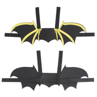 HKM-259667 Cat Print Bat Wings Dog Costume with Bell - Stylish Pet Apparel in Various Sizes