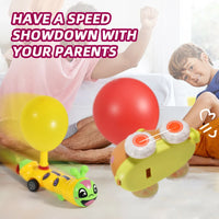 HKM-259795 Educational Decompression Balloon Car Toy for Kids - Mini Moving Worm Style Play Vehicle