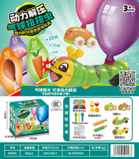 HKM-259795 Educational Decompression Balloon Car Toy for Kids - Mini Moving Worm Style Play Vehicle