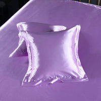 HKM-259859 Luxury Imitation Silk Square Pillowcase – Soft Polyester Blend with Reactive Dyeing