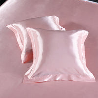 HKM-259859 Luxury Imitation Silk Square Pillowcase – Soft Polyester Blend with Reactive Dyeing