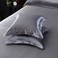 HKM-259859 Luxury Imitation Silk Square Pillowcase – Soft Polyester Blend with Reactive Dyeing