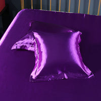 HKM-259859 Luxury Imitation Silk Square Pillowcase – Soft Polyester Blend with Reactive Dyeing