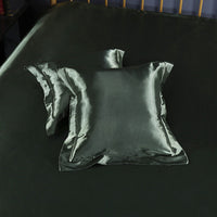 HKM-259859 Luxury Imitation Silk Square Pillowcase – Soft Polyester Blend with Reactive Dyeing