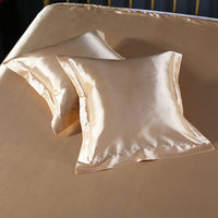 HKM-259859 Luxury Imitation Silk Square Pillowcase – Soft Polyester Blend with Reactive Dyeing