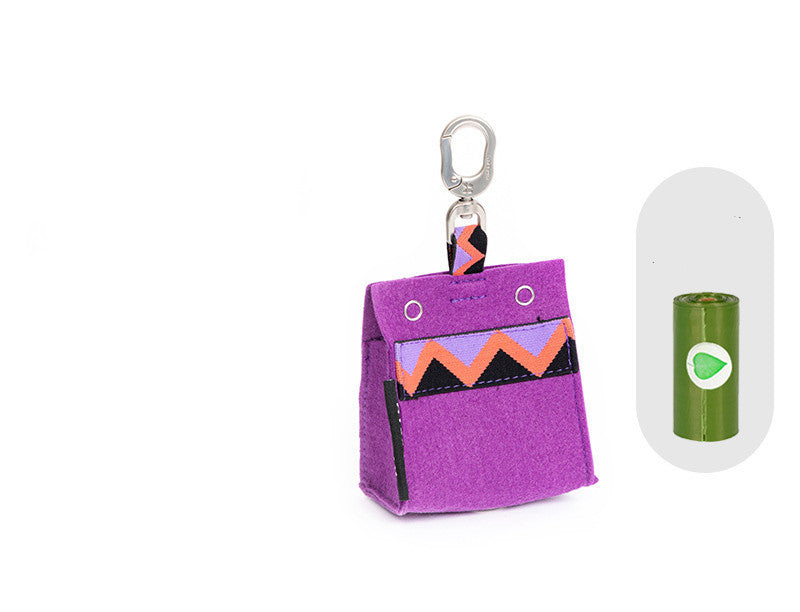 HKM-259987 Portable Biodegradable Dog Poop Bags with Picker - Eco-Friendly Felt Carrying Solution
