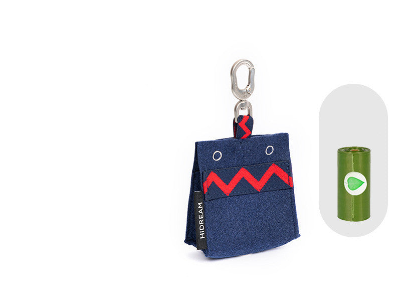 HKM-259987 Portable Biodegradable Dog Poop Bags with Picker - Eco-Friendly Felt Carrying Solution