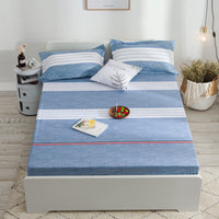 HKM-260115 Waterproof Polyester Cotton Bed Sheet with Plant Flower Pattern